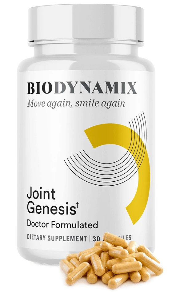 Joint Genesis bottle with capsules